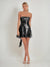 A-Line/Princess Sequined Strapless Sleeveless Short/Mini Homecoming Dresses with Back Bow