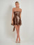 A-Line/Princess Sequined Strapless Sleeveless Short/Mini Homecoming Dresses with Back Bow