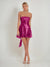 A-Line/Princess Sequined Strapless Sleeveless Short/Mini Homecoming Dresses with Back Bow
