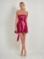 A-Line/Princess Sequined Strapless Sleeveless Short/Mini Homecoming Dresses with Back Bow