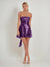 A-Line/Princess Sequined Strapless Sleeveless Short/Mini Homecoming Dresses with Back Bow