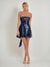 A-Line/Princess Sequined Strapless Sleeveless Short/Mini Homecoming Dresses with Back Bow