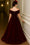 Red Green A-Line Evening Gown Elegant Dress Formal Wedding Floor Length Short Sleeve Off Shoulder Pocket Velvet with Pleats Christmas