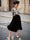 A-Line/Princess Elegant Mother of the Bride Dresses Scoop Neck Half Sleeves Tea-Length  with Lace and Whit Appliques