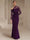 Sheath/Column Evening Dress One-Shoulder Floor-length Wedding Guest Dress Stretch Crepe Dresses