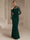 Sheath/Column Evening Dress One-Shoulder Floor-length Wedding Guest Dress Stretch Crepe Dresses