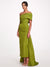Sheath/Column Evening Dress Taffeta One-Shoulder Sleeveless Ankle-Length Mother Of The Bride Dress With Back Bow