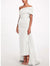 Sheath/Column Evening Dress Taffeta One-Shoulder Sleeveless Ankle-Length Mother Of The Bride Dress With Back Bow