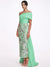 Sheath/Column Floral Evening Dress Taffeta One-Shoulder Sleeveless Ankle-Length With Back Bow Embroidery