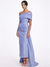 Sheath/Column Evening Dress Taffeta One-Shoulder Sleeveless Ankle-Length Mother Of The Bride Dress With Back Bow