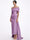 Sheath/Column Evening Dress Taffeta One-Shoulder Sleeveless Ankle-Length Mother Of The Bride Dress With Back Bow