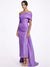 Sheath/Column Evening Dress Taffeta One-Shoulder Sleeveless Ankle-Length Mother Of The Bride Dress With Back Bow