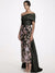 Sheath/Column Floral Evening Dress Taffeta One-Shoulder Sleeveless Ankle-Length With Back Bow Embroidery