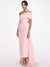 Sheath/Column Evening Dress Taffeta One-Shoulder Sleeveless Ankle-Length Mother Of The Bride Dress With Back Bow
