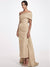 Sheath/Column Evening Dress Taffeta One-Shoulder Sleeveless Ankle-Length Mother Of The Bride Dress With Back Bow