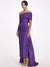 Sheath/Column Evening Dress Taffeta One-Shoulder Sleeveless Ankle-Length Mother Of The Bride Dress With Back Bow