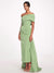Sheath/Column Evening Dress Taffeta One-Shoulder Sleeveless Ankle-Length Mother Of The Bride Dress With Back Bow