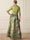 A-Line/Princess Evening Dresses Colorblock Floral Formal Shirt Collar Short Sleeves Floor-Length with Pocket