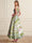 A-Line/Princess Cocktail Dresses Floral Formal V Neck Sleeveless Tea Length with Bowknot Pocket