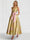 A-Line/Princess Cocktail Dresses Floral Formal V Neck Sleeveless Tea Length with Bowknot Pocket