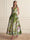 A-Line/Princess Cocktail Dresses Floral Formal V Neck Sleeveless Tea Length with Bowknot Pocket