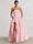 A-Line/Princess Long Butter Yellow Prom Dresses Basque Waist Stretch Strapless Floor-Length Side Split With Pleats&Back Lace-Up Wedding Guest Dresses