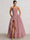 A-Line/Princess Long Butter Yellow Prom Dresses Basque Waist Stretch Strapless Floor-Length Side Split With Pleats&Back Lace-Up Wedding Guest Dresses