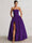 A-Line/Princess Long Butter Yellow Prom Dresses Basque Waist Stretch Strapless Floor-Length Side Split With Pleats&Back Lace-Up Wedding Guest Dresses