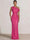 Mermaid Evening Dresses Sequins Wedding Guest Dresses One Shoulder Short Sleeves Floor Length Sequins Formal Ruched