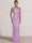 Mermaid Evening Dresses Sequins Wedding Guest Dresses One Shoulder Short Sleeves Floor Length Sequins Formal Ruched