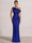 Mermaid Evening Dresses Sequins Wedding Guest Dresses One Shoulder Short Sleeves Floor Length Sequins Formal Ruched