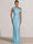 Mermaid Evening Dresses Sequins Wedding Guest Dresses One Shoulder Short Sleeves Floor Length Sequins Formal Ruched
