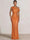 Mermaid Evening Dresses Sequins Wedding Guest Dresses One Shoulder Short Sleeves Floor Length Sequins Formal Ruched