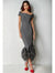 Mermaid Cocktail Party Dress Off The Shoulder Short Sleeves Ankle Length Feather Dress Formal Black Tie