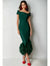Mermaid Cocktail Party Dress Off The Shoulder Short Sleeves Ankle Length Feather Dress Formal Black Tie