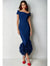 Mermaid Cocktail Party Dress Off The Shoulder Short Sleeves Ankle Length Feather Dress Formal Black Tie