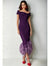 Mermaid Cocktail Party Dress Off The Shoulder Short Sleeves Ankle Length Feather Dress Formal Black Tie