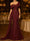 Sequin Mermaid / Trumpet Evening Gown Elegant Formal Dress Formal Wedding Floor Length Sleeveless Off Shoulder Sequined with Glitter