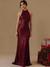 Mermaid Sequins Evening Dress Formal Halter Neck Sleeveless Floor Length Sparkle Christmas Party