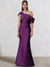 Sheath/Column Elegant Evening Dresses Satin One Shoulder Floor-Length Formal Dress