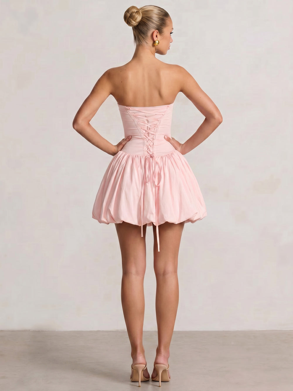 A Line/Princess Homecoming Party Dresses Short/Mini Strapless Sleeveless With Back Lace Up