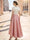 A-Line Cocktail Dress High-low Party Dresses Short Sleeves Scoop With Large fabric rose on waist Jacquard Pattern