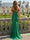 Mermaid Long Prom Dresses Off The Shoulder Short Sleeves Floor-length Corset Formal Dress With Appliques&Slit