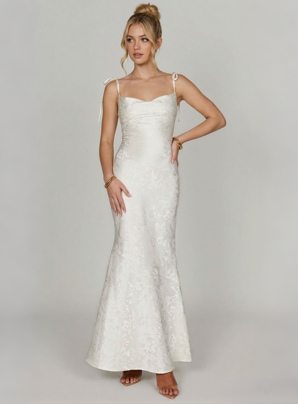 Sheath/Column Long Simple Prom Dresses Spaghetti Straps Sleeveless Ankle-length With Floral Print