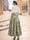 A-Line/Princess Cocktail Dresses Floral Formal V Neck Sleeveless Tea Length with Bowknot Pocket (Copy)