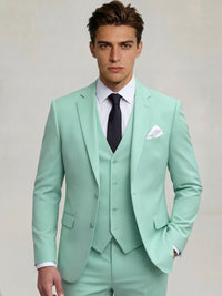 Men's Tailored Suit Fit Single Breasted One-button 3 Pieces Wedding Suits