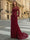 Trumpet/Mermaid Elegant Mother Of The Bride Dresses Scoop Long Sleeves Floor-Length Black Formal Dresses With Appliques&Sequins