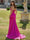 Mermaid Long Prom Dresses Off The Shoulder Sleeveless Corset Floor-length Formal Dress With Appliques&Slit