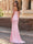 Mermaid Long Prom Dresses Basque Waist Sweetheart Sleeveless Corset Floor-length Formal Dress With Appliques&Slit