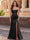 Mermaid Long Prom Dresses Basque Waist Sweetheart Sleeveless Corset Floor-length Formal Dress With Appliques&Slit